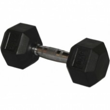 Dumbbell Rubber Hex 6kg (each)