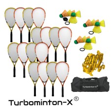 Turbominton-X Class Kit of 16 Rackets