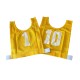 Small Numbered Basketball Mesh Vests Yellow- set 1-10