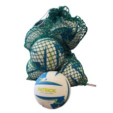 Rubber Nylon Netball Size 5 Kit - 10 Balls + Std Mesh Sack