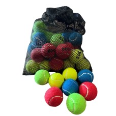 Yard Tennis Balls Kit - Coloured - 4 doz + small sack