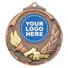 School / Club Logo Medal Bronze