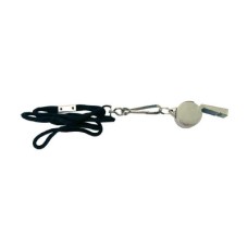 Metal Whistle with Cord 